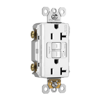 Pass And Seymour 20A AFCI Tamper-Resistant Receptacle White (AF202TRW)