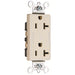 Pass And Seymour 20A Dual-Controlled Decorator Receptacle Ivory (26352CDI)
