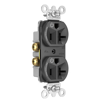 Pass And Seymour 20A Dual-Controlled Duplex Receptacle Black (5362CDBK)