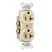 Pass And Seymour 20A Dual-Controlled Duplex Receptacle Ivory (5362CDI)