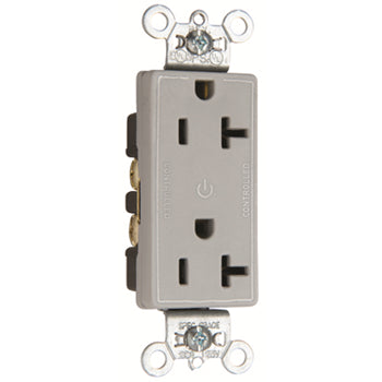 Pass And Seymour 20A Half Controlled Decorator Receptacle Gray (26352CHGRY)