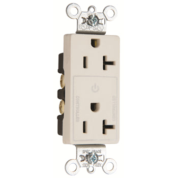 Pass And Seymour 20A Half Controlled Decorator Receptacle Light Almond (26352CHLA)