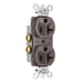 Pass And Seymour 20A Half Controlled Duplex Receptacle Brown (5362CH)