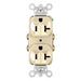 Pass And Seymour 20A Half Controlled Duplex Receptacle Ivory (5362CHI)