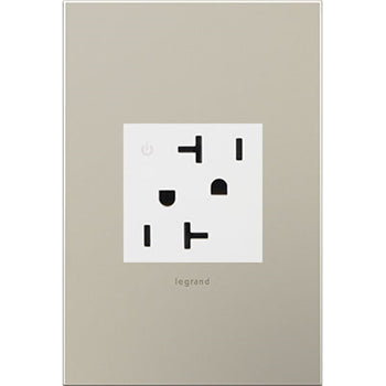 Pass And Seymour 20A Tamper-Resistant Dual Controlled Outlet White (ARCD202W10)
