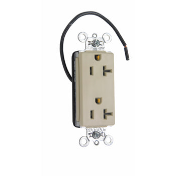Pass And Seymour 20A/125V Split Circuit Decorator Spec Grade Ivory (PT26362SCI)