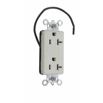 Pass And Seymour 20A/125V Split Circuit Decorator Spec Grade Light Almond (PT26362SCLA)
