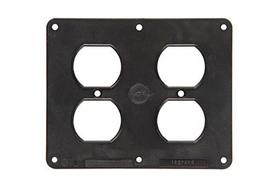 Pass And Seymour 2-Gang Black 2-Duplex Cover Plate (3260BK)