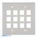 Pass And Seymour 2-Gang Wall Plate 12-Port White M5 (WP3212WH)