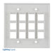 Pass And Seymour 2-Gang Wall Plate 12-Port White M5 (WP3212WH)