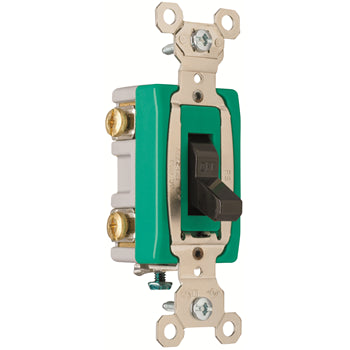 Pass And Seymour 30A 120/277VAC Back And Side Wire Double-Pole Switch Ivory (PS30AC2I)