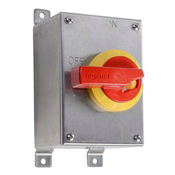 Pass And Seymour 30A 600V Stainless Steel Non-Fusible Safety Switch With Auxiliary (PSDS30AX)