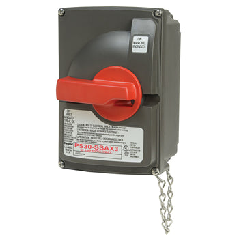 Pass And Seymour 30A 600VAC Non-Fusible Safety Switch With 3 Auxiliary (PS30SSAX3)