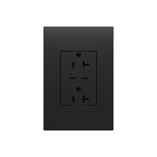 Pass And Seymour 3M 6A 30W USB-Power Delivery C/C 20A Receptacle Graphite (ARTRUSB20PD30G4)
