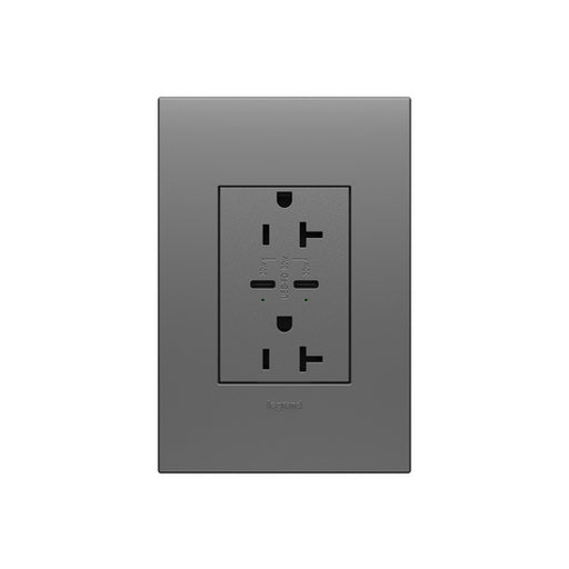 Pass And Seymour 3M 6A 30W USB-Power Delivery C/C 20A Receptacle Magnesium (ARTRUSB20PD30M4)