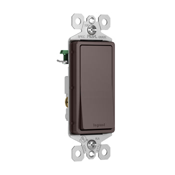 Pass And Seymour 3-Way Decorator Switch 15A 120/277V Dark Bronze (TM873DBCC10)