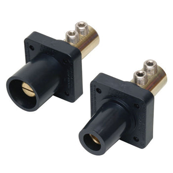 Pass And Seymour 400A 600V Male CAM Double Set Screw Panel Mount Black (PS40MRBBK)