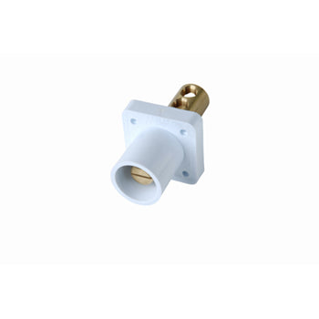 Pass And Seymour 400A 600V Male CAM Double Set Screw Panel Mount White (PS40MRBW)