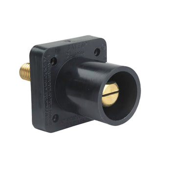 Pass And Seymour 400A 600V Male CAM Threaded Stud Panel Mount Black (PS40MRSBBK)