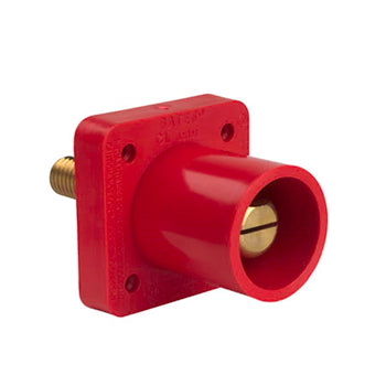 Pass And Seymour 400A 600V Male CAM Threaded Stud Panel Mount Red (PS40MRSBR)