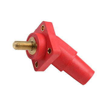 Pass and Seymour 45 Degree Female Cam 11/8 Threaded Stud Panel Mount Red  (PS45FRSBR)