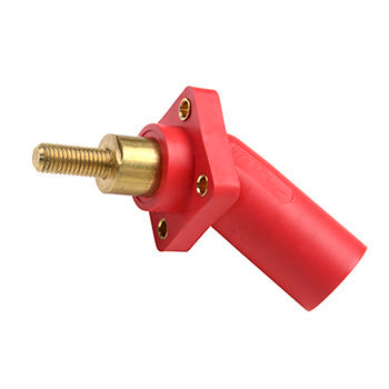 Pass and Seymour 45 Degree Male Cam 2 Threaded Stud Panel Mount Red  (PS45MR2SBR)