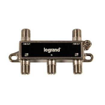 Pass And Seymour 4-Way MoCA Compliant Horizontal Splitter (VM2204V1)