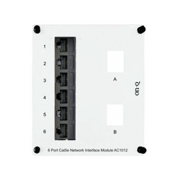 Pass And Seymour 6-Port CAT5e Network Interface Modular With 2Key Open (AC1012)
