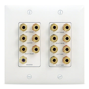 Pass And Seymour 7.1 Home Theater Wall Plate 2-Gang Light Almond (WP9009LAV1)