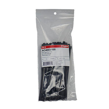 Pass And Seymour 7. 5 Inch Black Cable Ties 100 Pack (AC4003100)