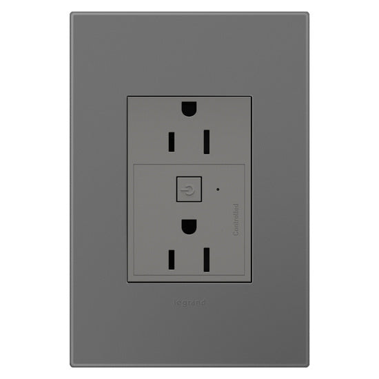 Pass and Seymour Adorne Netatmo 3-MOD 15A Outlet Magnesium  (WNAR153M1)