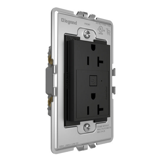 Pass and Seymour Adorne Netatmo 3-MOD 20A Outlet Graphite  (WNAR203G1)