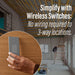 Pass and Seymour Adorne Netatmo Switch Kit With Home/Away Switch White  (WNAH10KITW1)