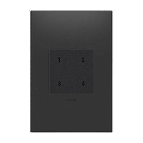 Pass and Seymour Adorne Netatmo Wireless Smart Scene Switch Graphite  (WNACB40G1)