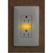 Pass And Seymour Amber Nightlight And 2 15A Tamper-Resistant (NTL885TRAMBERW)