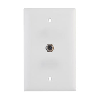 Pass And Seymour Basic 3Ghz Coax Wall Plate White (WP2008WHV1)