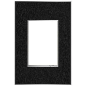 Pass And Seymour Black Stainless 1-Gang 3M Wall Plate (AWM1G3BLS4)