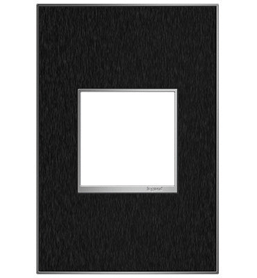 Pass And Seymour Black Stainless 1-Gang Wall Plate (AWM1G2BLS4)