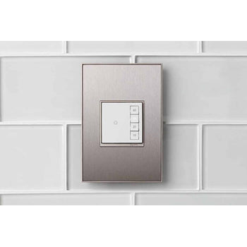 Pass And Seymour Brush Stainless 1-Gang 2-Module Wall Plate (AWM1G2MS4)