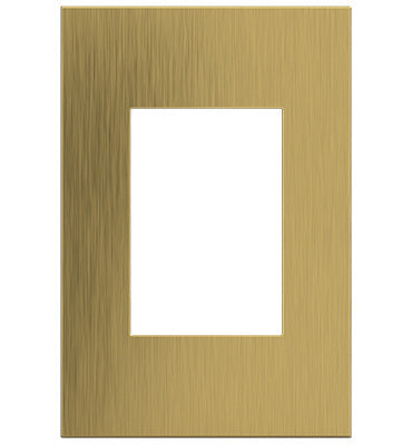 Pass And Seymour Brushed Satin Brass 1-Gang 3M Wall Plate (AWC1G3BSB4)