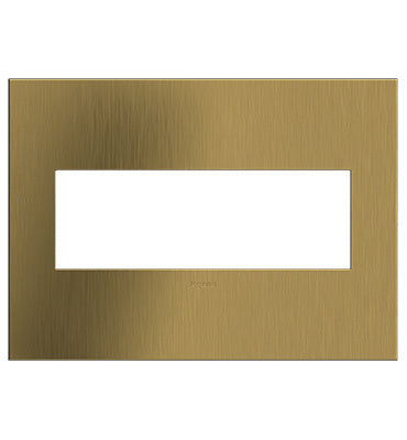 Pass And Seymour Brushed Satin Brass 3-Gang Wall Plate (AWC3GBSB4)
