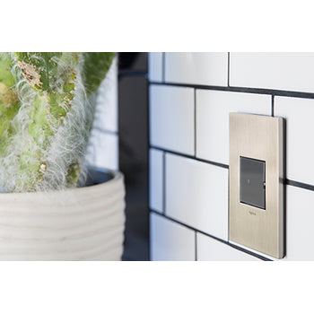 Pass And Seymour Brushed Stainless Steel 1-Gang 2-Module Wall Plate (AWC1G2BS4)