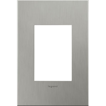 Pass And Seymour Brushed Stainless Steel 1-Gang 3-Module Wall Plate (AWC1G3BS4)