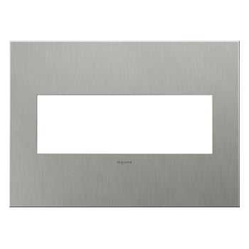 Pass And Seymour Brushed Stainless Steel 3-Gang Wall Plate (AWC3GBS4)