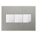 Pass And Seymour Brushed Stainless Steel 3-Gang Wall Plate (AWC3GBS4)