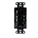 Pass And Seymour Cable Accessory Wall Plate Black (WP1014BKV1)