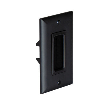 Pass And Seymour Cable Accessory Wall Plate Black (WP1014BKV1)