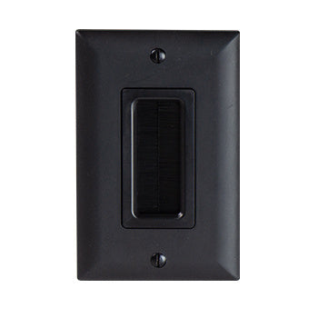 Pass And Seymour Cable Accessory Wall Plate Black (WP1014BKV1)