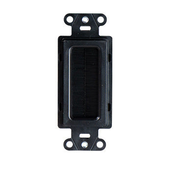 Pass And Seymour Cable Accessory Wall Plate Black (WP1014BKV1)