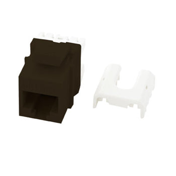 Pass And Seymour CAT5e Quick/Click A/B Keystone Connector Brown (WP3475BR)
